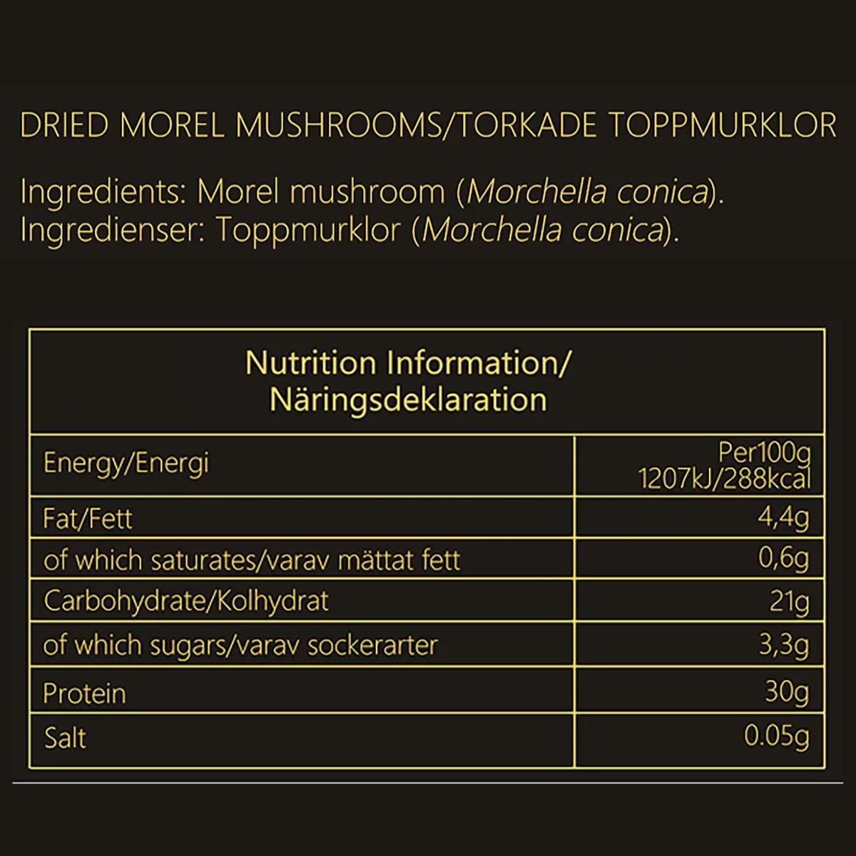 Baixing Dried Morel Mushroom, 70g,- Carefully Dried for Intense Earthy Aroma
