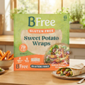 BFree Gluten Free Sweet Potato Wraps 6 Pack 42g, High Fibre & Low Calorie Wraps