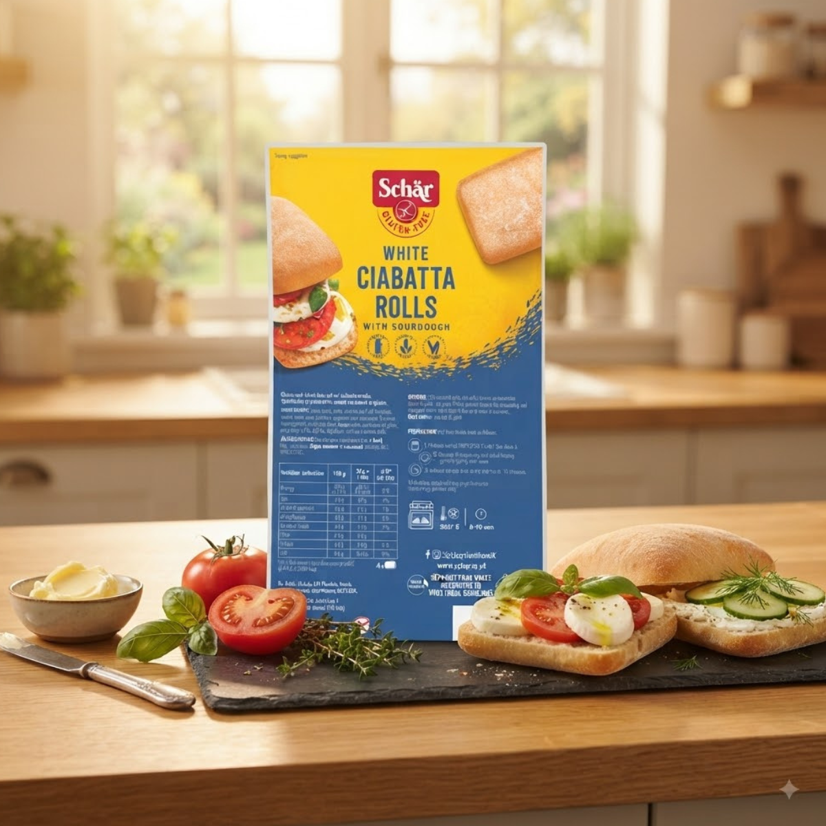 Schar Every Day Gluten-free Soft Rolls - White Ciabatta 200g