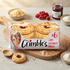 Mrs Crimble's Large Coconut Jam Rings 6 Pack 200g