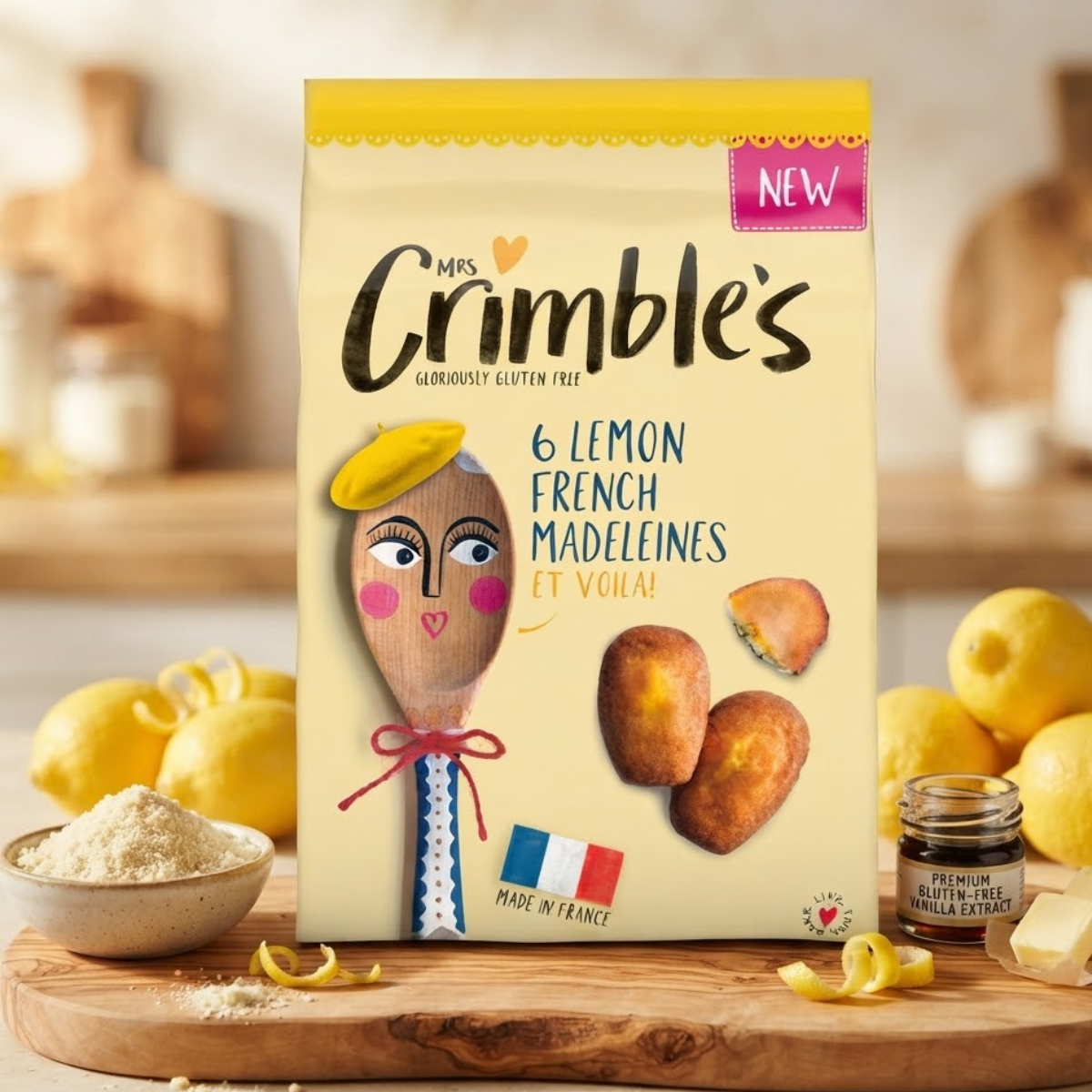 MRS CRIMBLE'S 6 Lemon French Madeleine 180g
