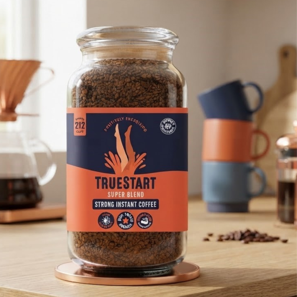 TrueStart 100% Robusta Super Blend Instant,380g