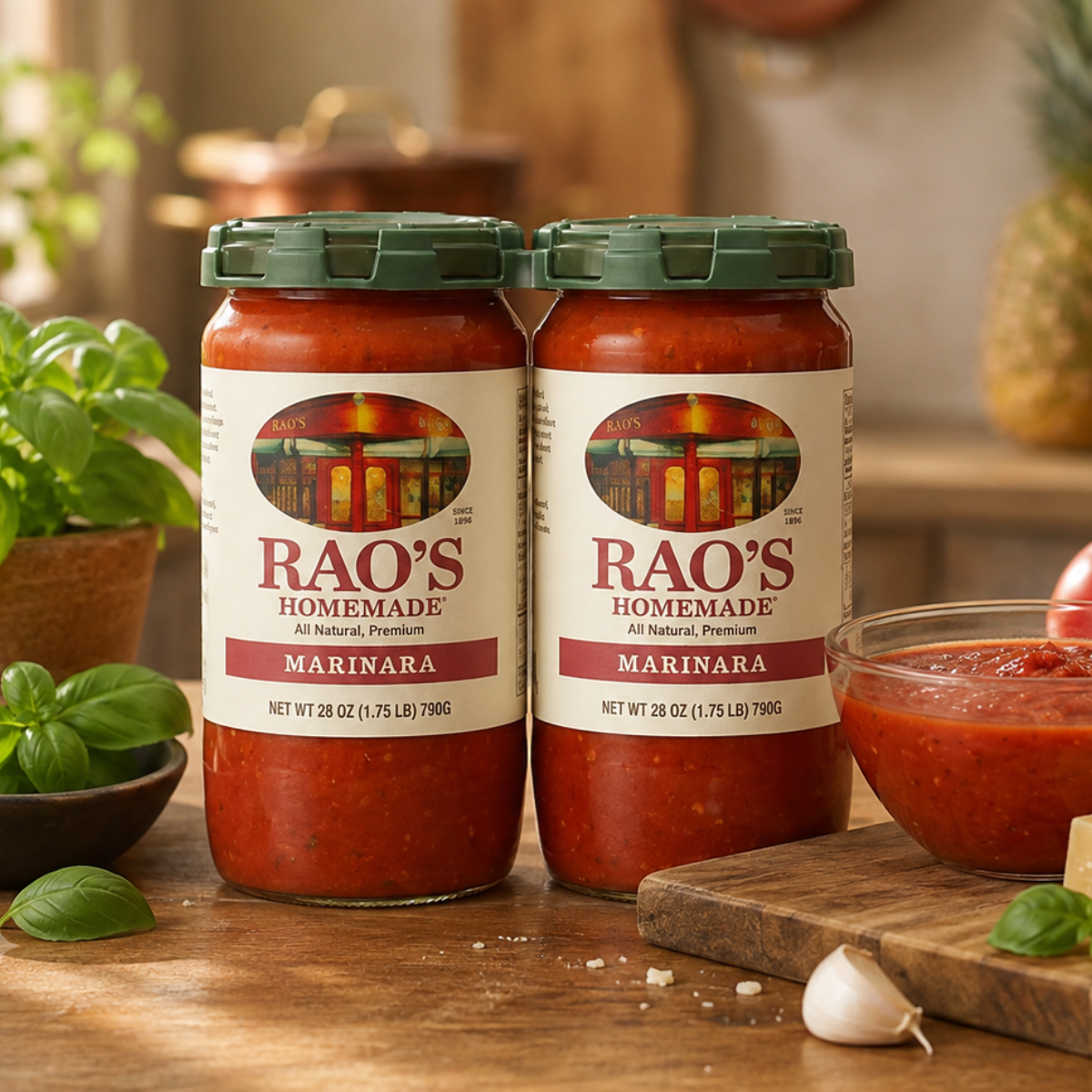 Rao's Homemade Marinara Sauce 2 x 790g – Authentic Italian Tomato Pasta Sauce Pack
