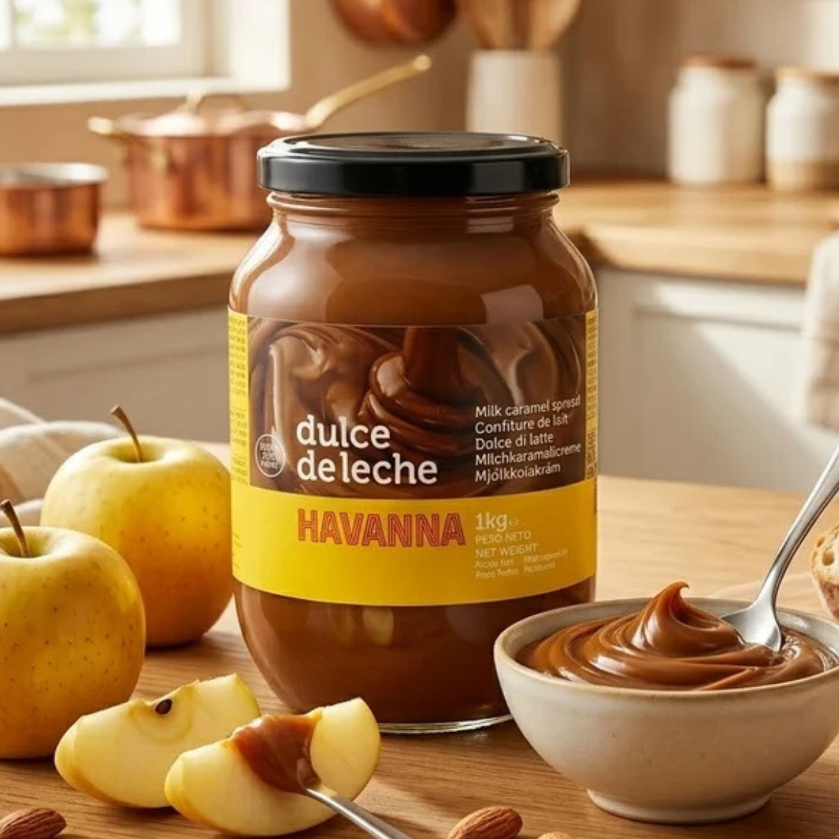Havanna Dulce De Leche Milk Caramel Spread 1kg – Rich Creamy Dessert Topping Spread