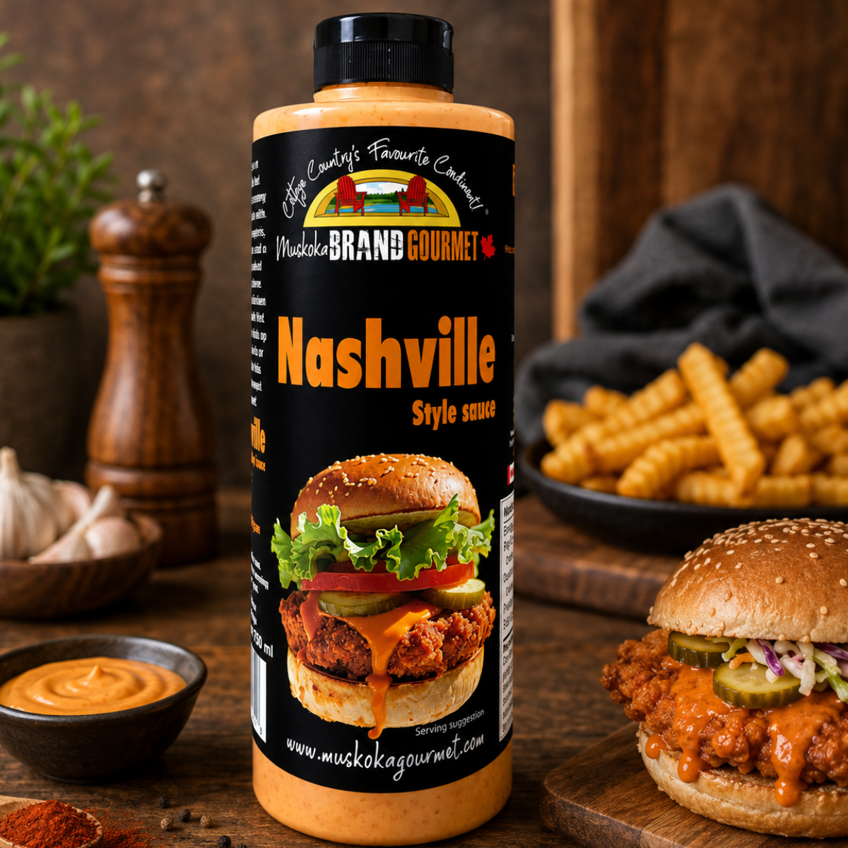 Muskoka Brand Gourmet Nashville Style Sauce, 750ml