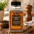 Kirkland Signature Fine Ground Black Pepper 348g | Premium Fine Ground Black Pepper | Bold & Aromatic Seasoning | Ideal for Cooking & Everyday Use