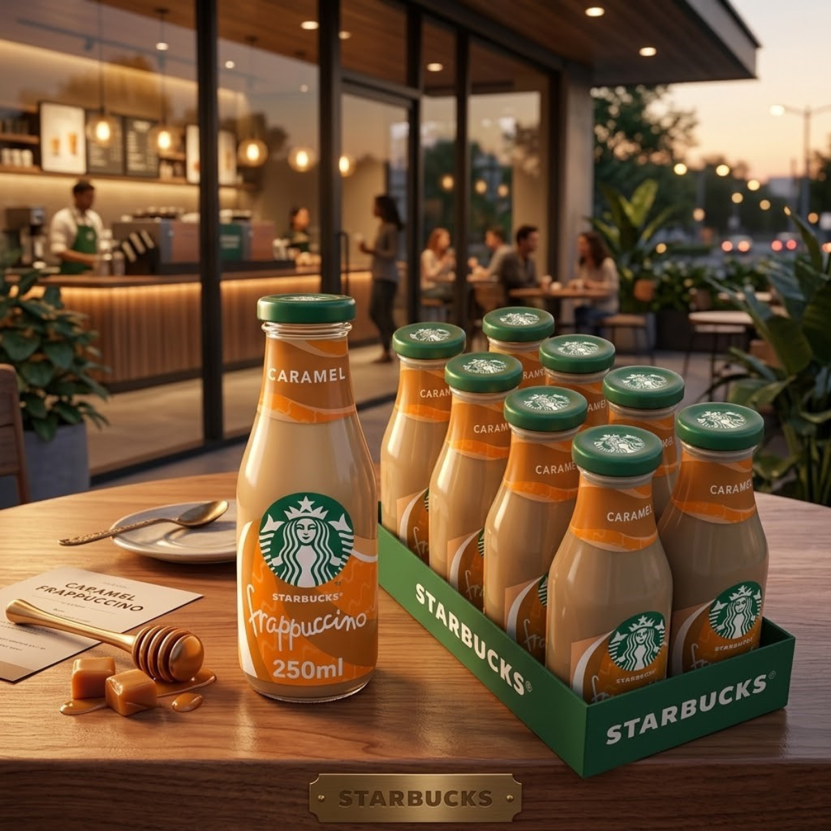 Starbucks Caramel Frappuccino, 8 x 250ml