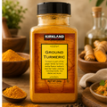 Kirkland Signature Ground Turmeric 340g | Premium Turmeric Powder | Natural Spice for Cooking & Seasoning