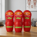 Deep Heat Muscle Massage Roll-on Lotion, 3 x 50ml