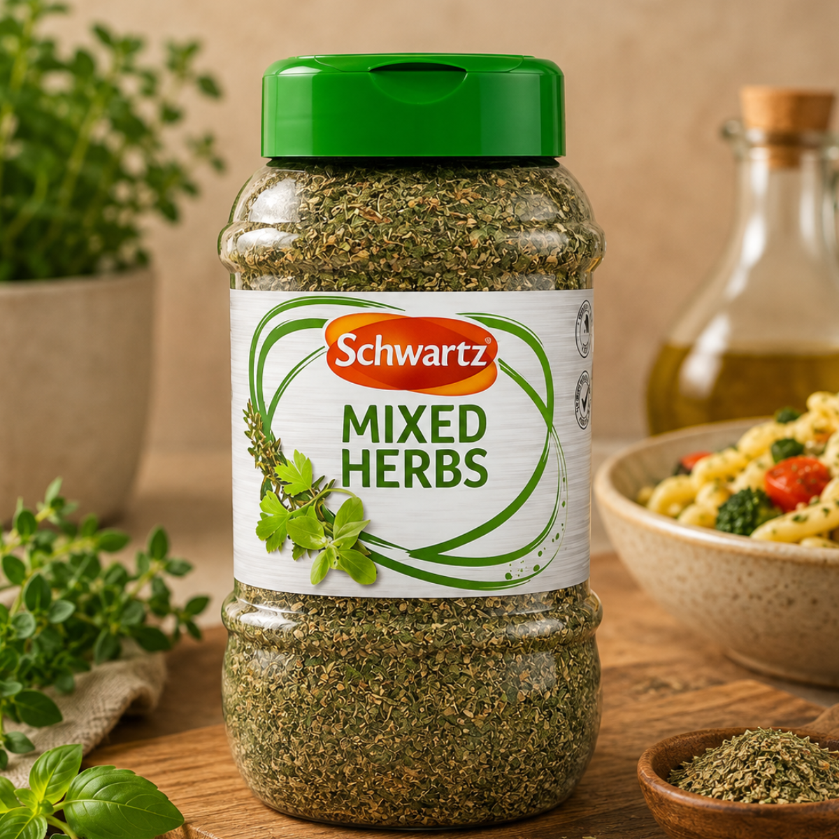 Schwartz Mixed Herbs 100g | Premium Dried Mixed Herbs | Aromatic Seasoning for Pasta, Pizza, Soups, Sauces & Everyday Cooking
