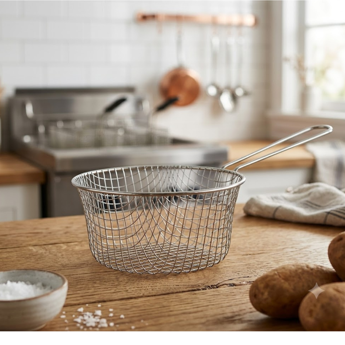 Hancock 7" Chip Basket (CB7) – Stainless Steel Frying Basket