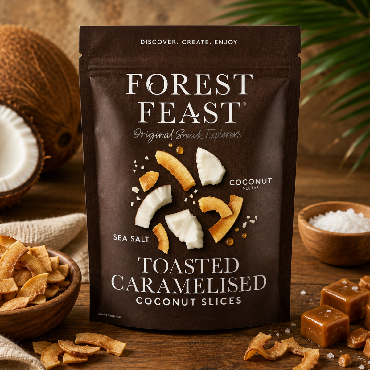 Forest Feast Toasted Caramelised Coconut Slices, 600g  No rating value. Same page link. (0)