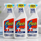 Flash Spray With Bleach, 3 x 800ml