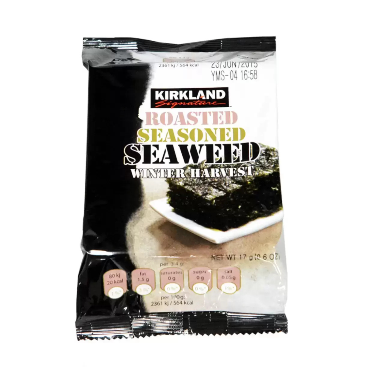 Kirkland Signature Roasted Seasoned Seaweed, 10 x 17g