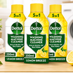 Dettol Washing Machine Cleaner Citrus, 3 x 250ml