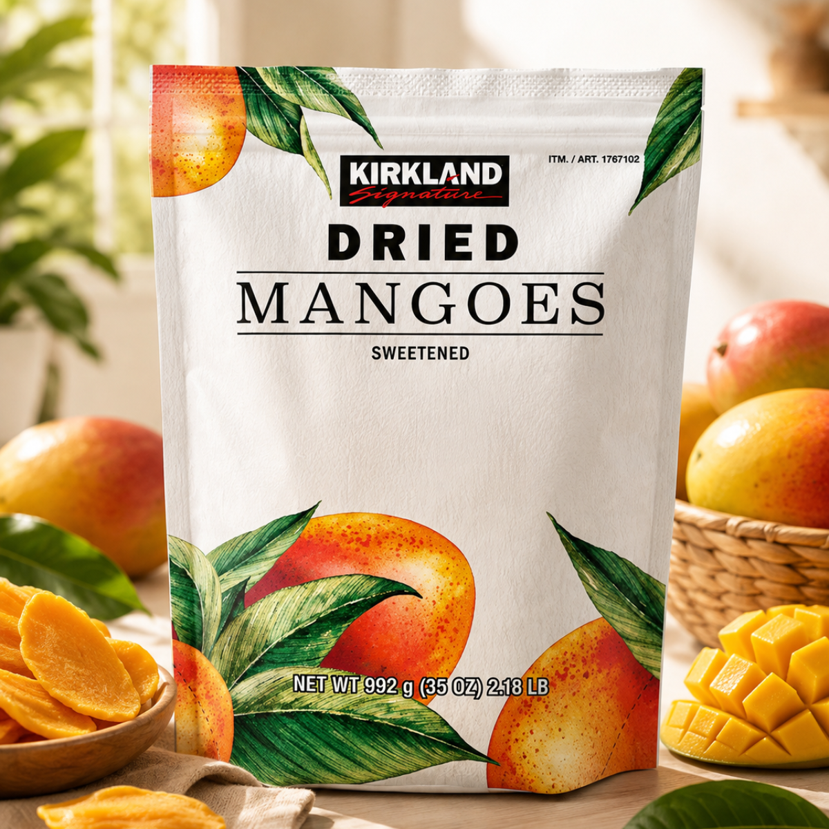 Kirkland Signature Dried Mango, 992g