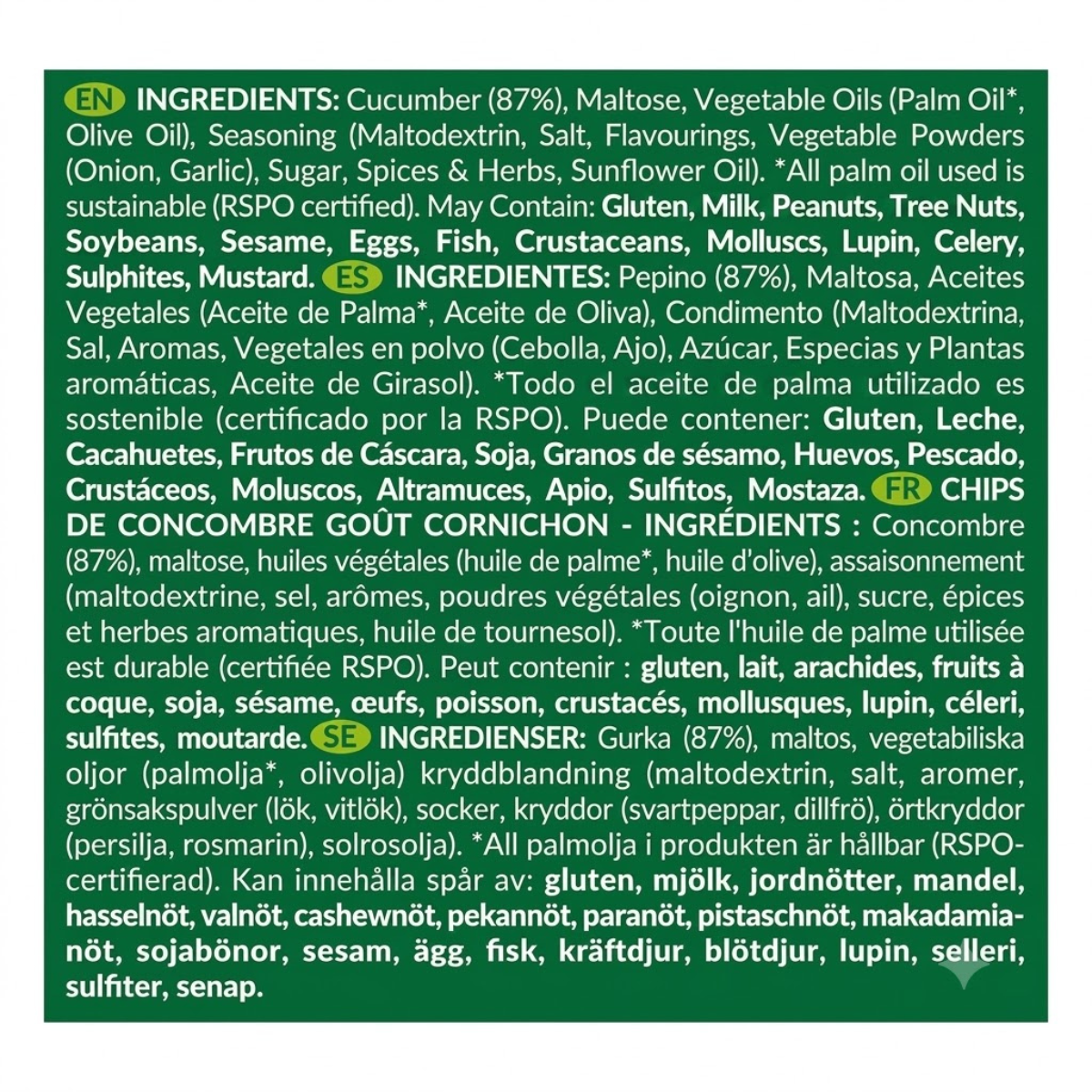 DJ&A Pickle-Licious Cucumber Crisps, 200g