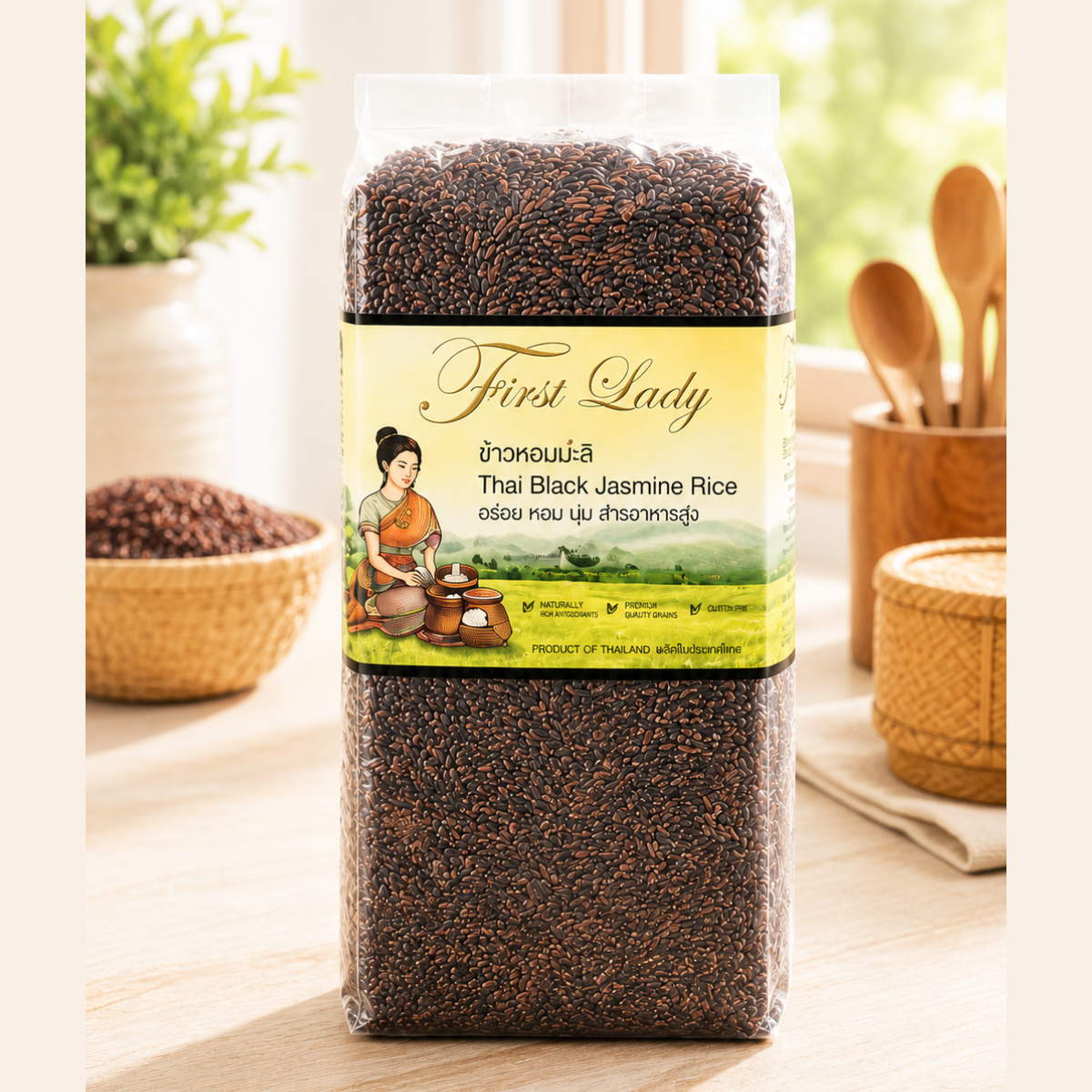 First Lady Black Jasmine Rice – Premium Aromatic Whole Grain Rice