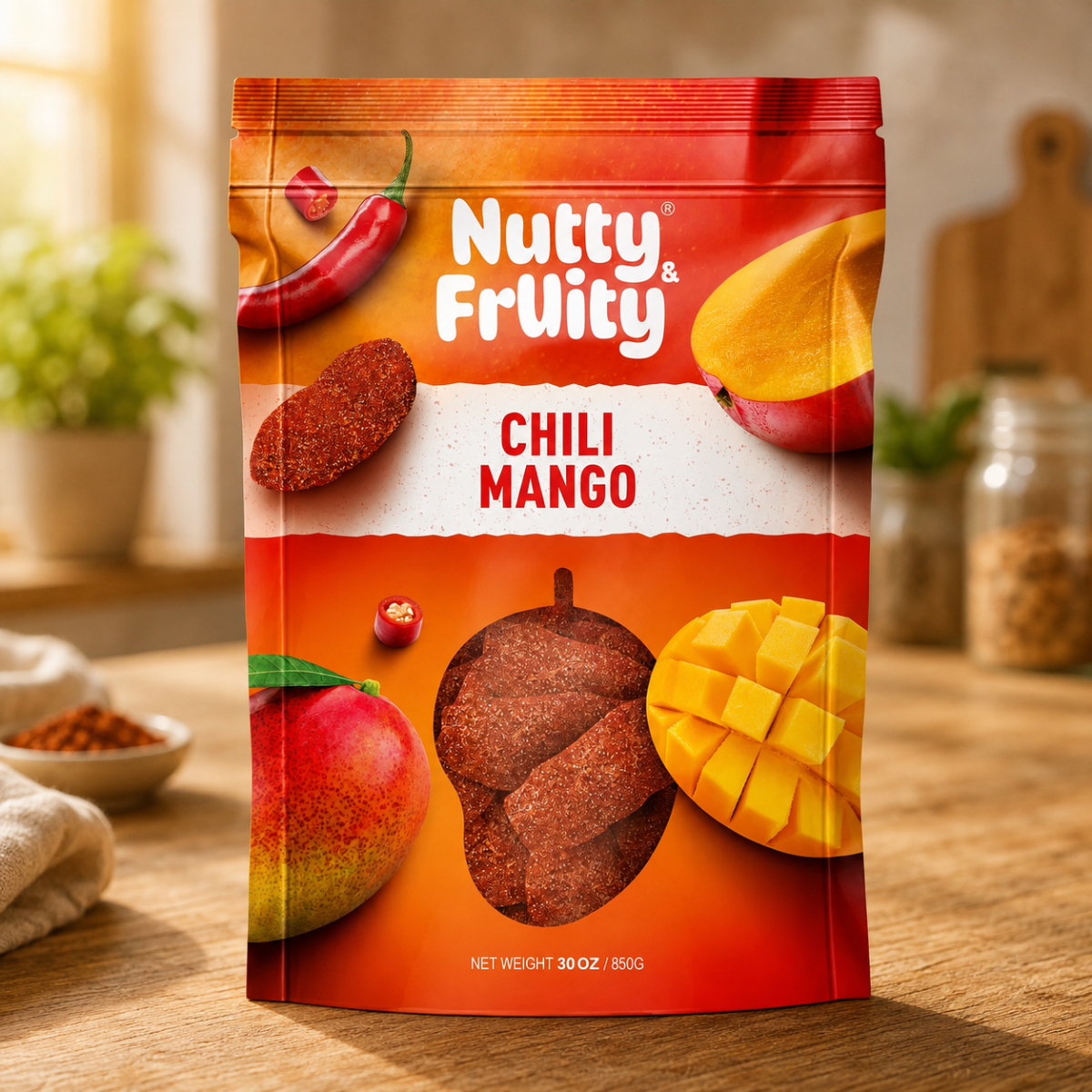 Nutty & Fruity Chili Mango, 850g