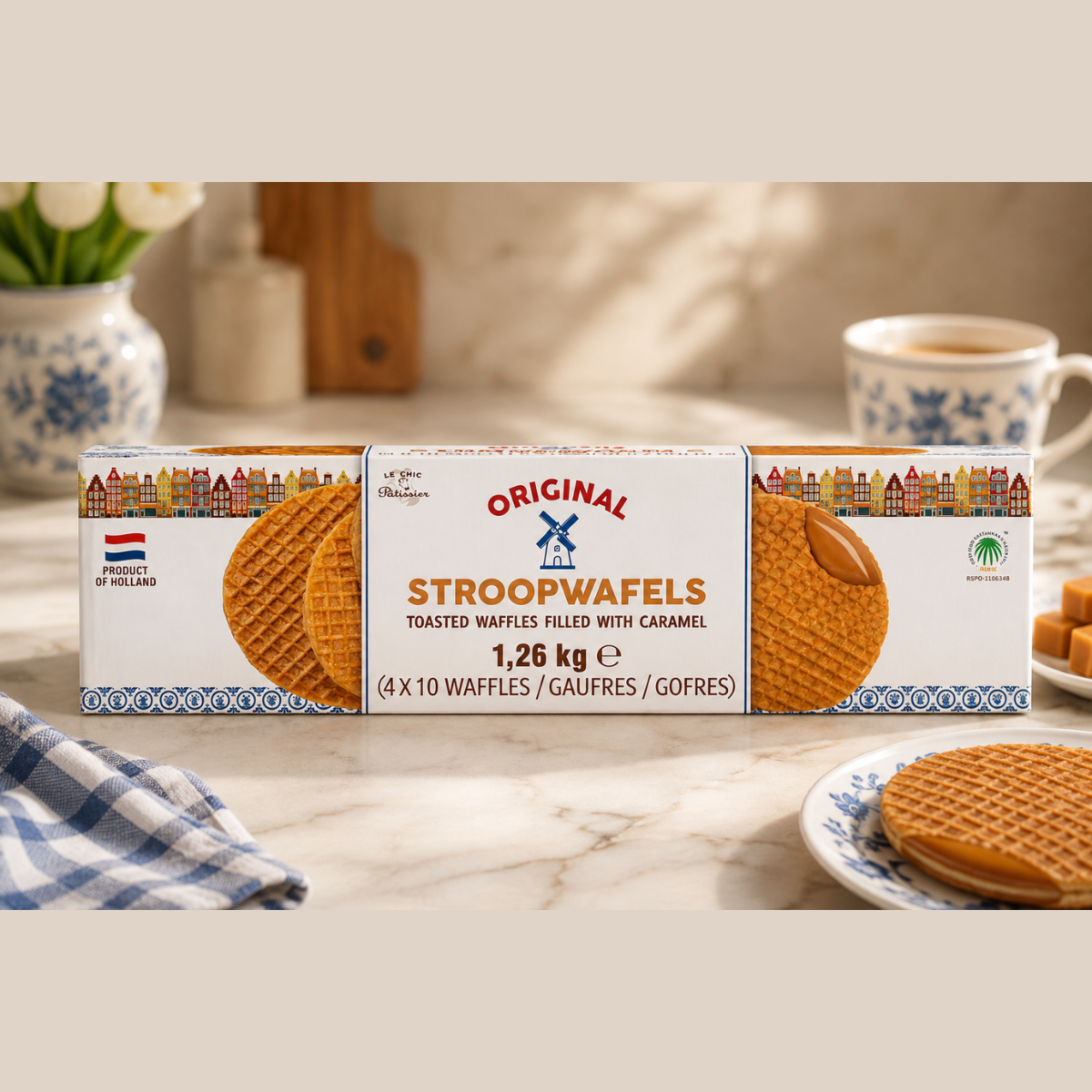 Le Chic Patissier Stroopwafels, 40 Pack