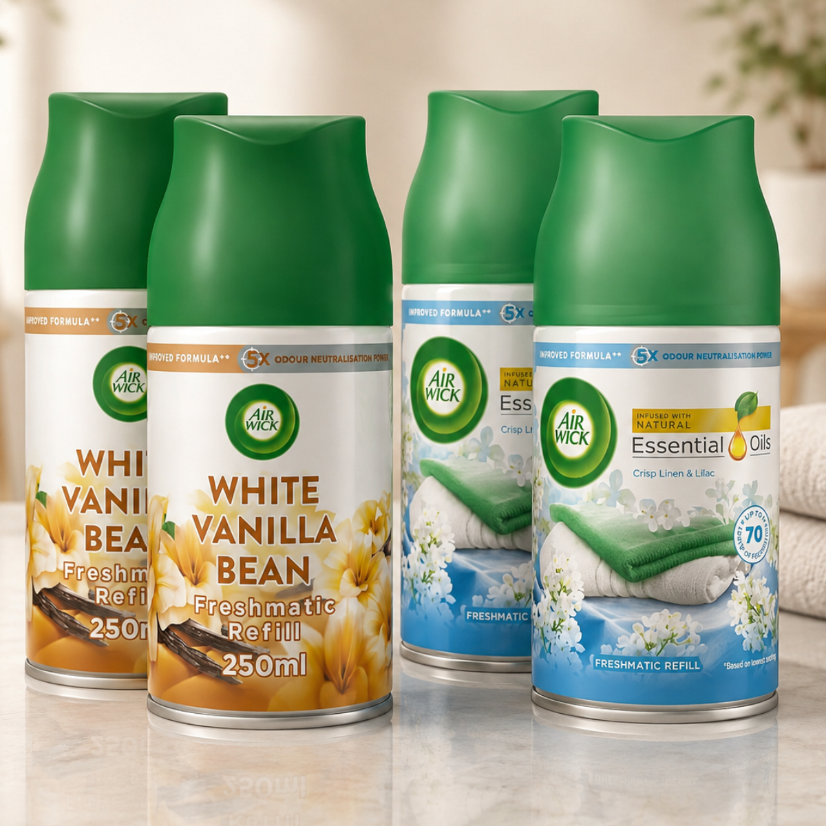 Air Wick Freshmatic Max Refill, 4 x 250ml