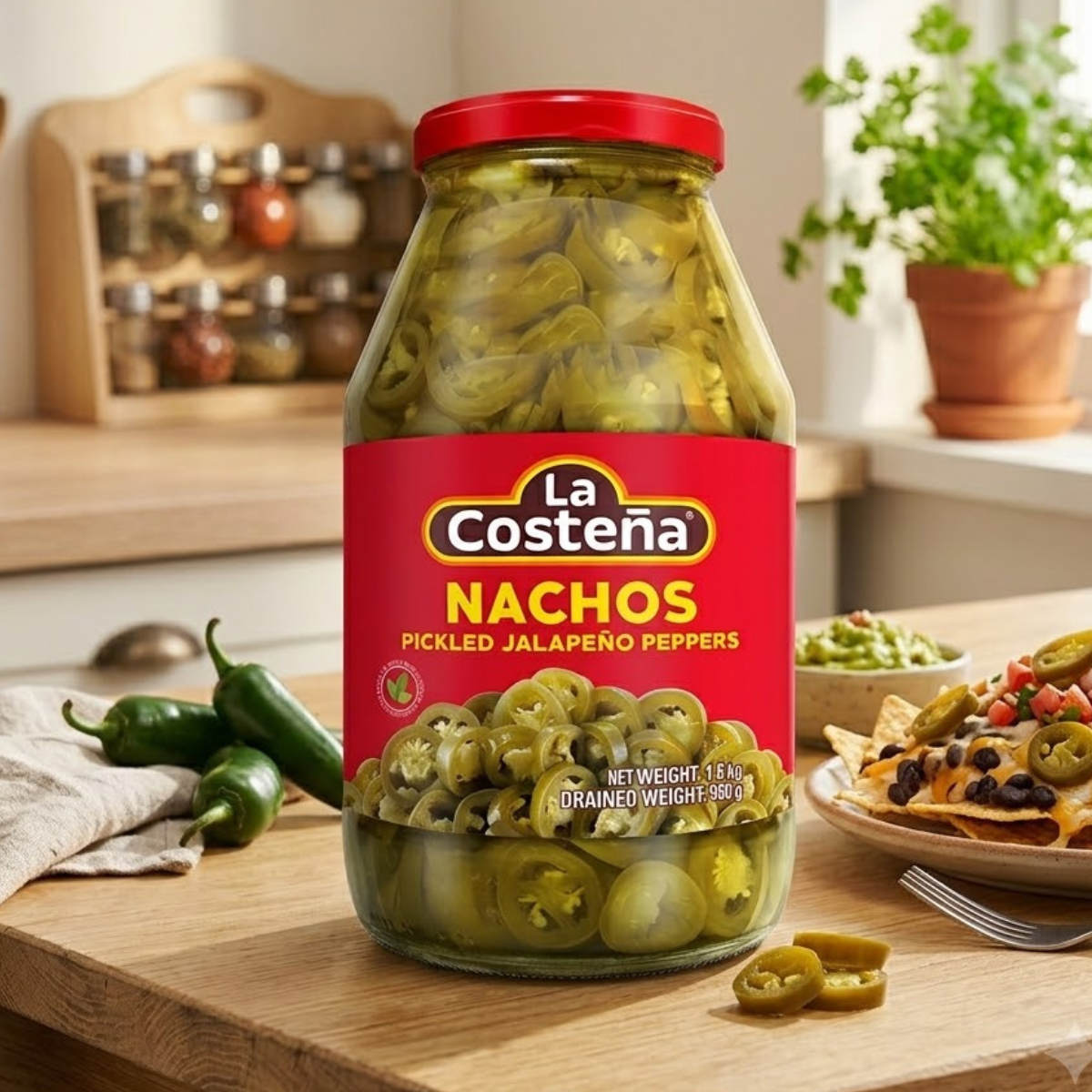 La Costeña Pickled Jalapeño Peppers, 1.8kg