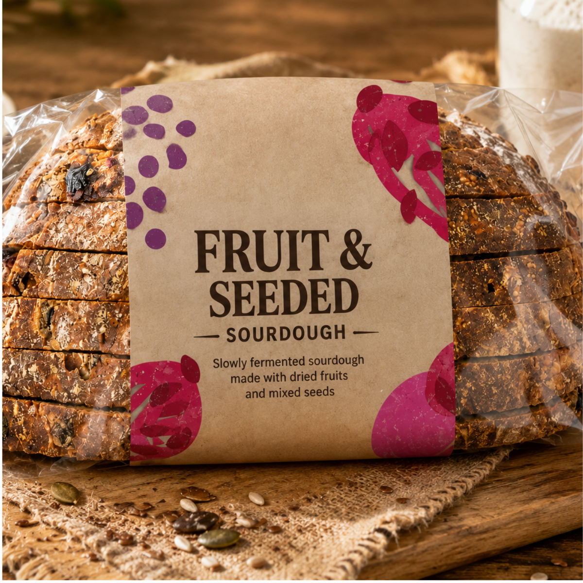 Fruit & Seed Sourdough Bread 400g