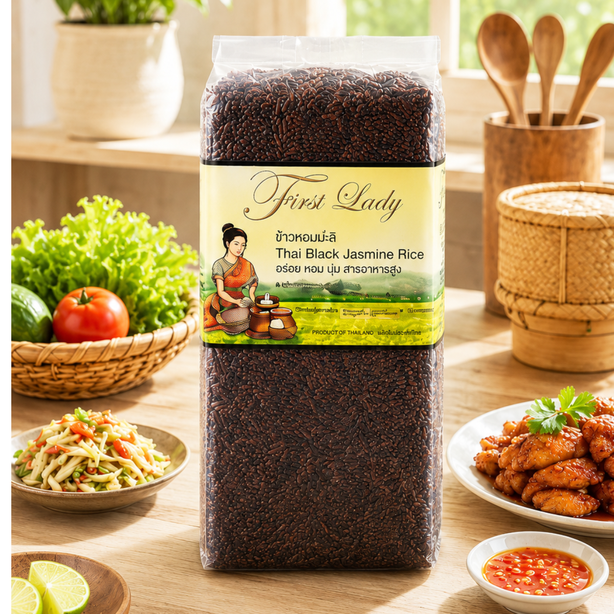 First Lady Black Jasmine Rice – Premium Aromatic Whole Grain Rice