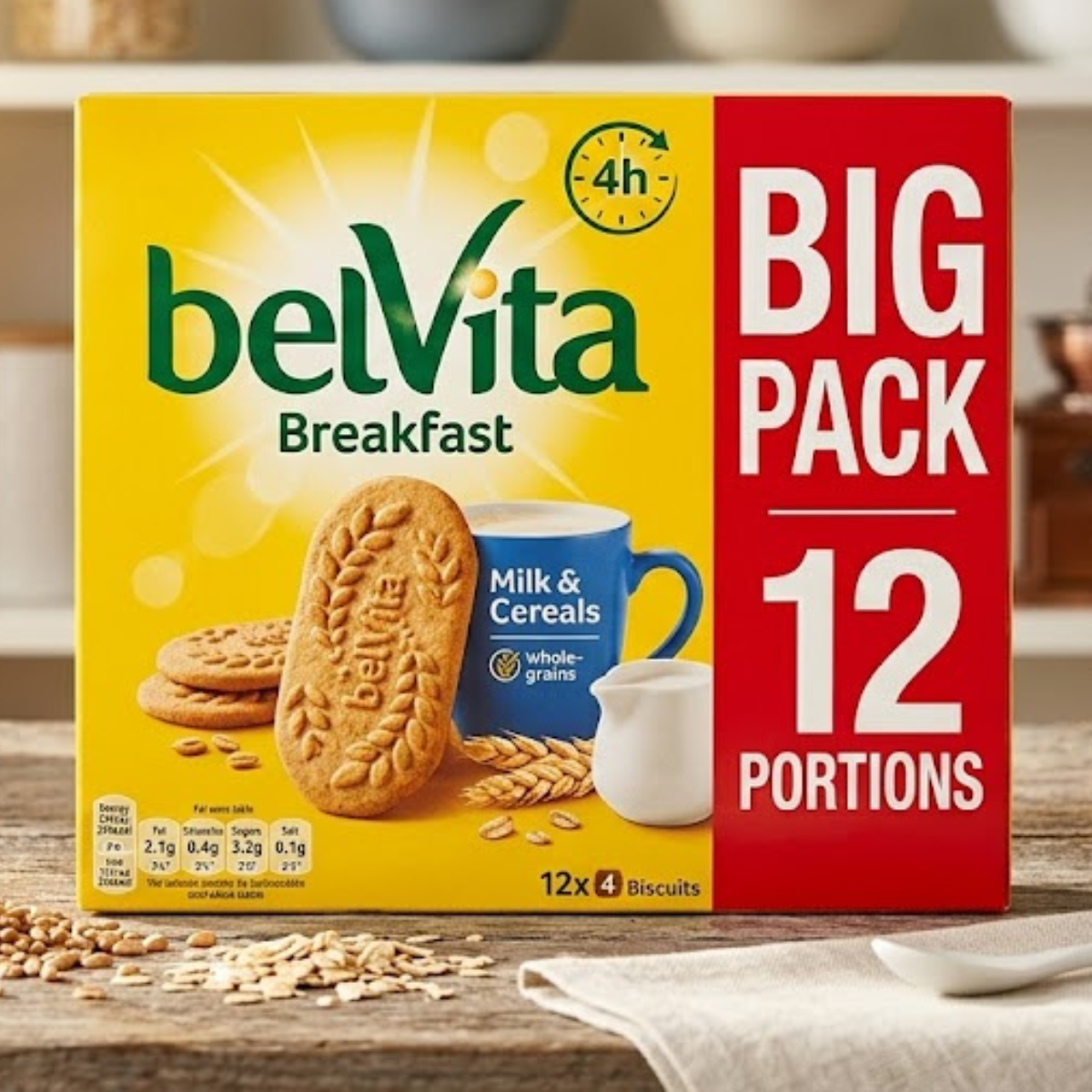 BelVita Breakfast Milk & Cereals, 2 x 12 Pack