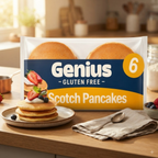 Genius Pancakes 6 pack 200g,– Milk & Wheat Free Thick & Fluffy Breakfast Pancakes