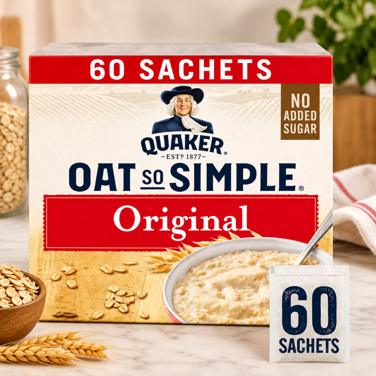 Quaker Oat So Simple Original, 60 x 27g