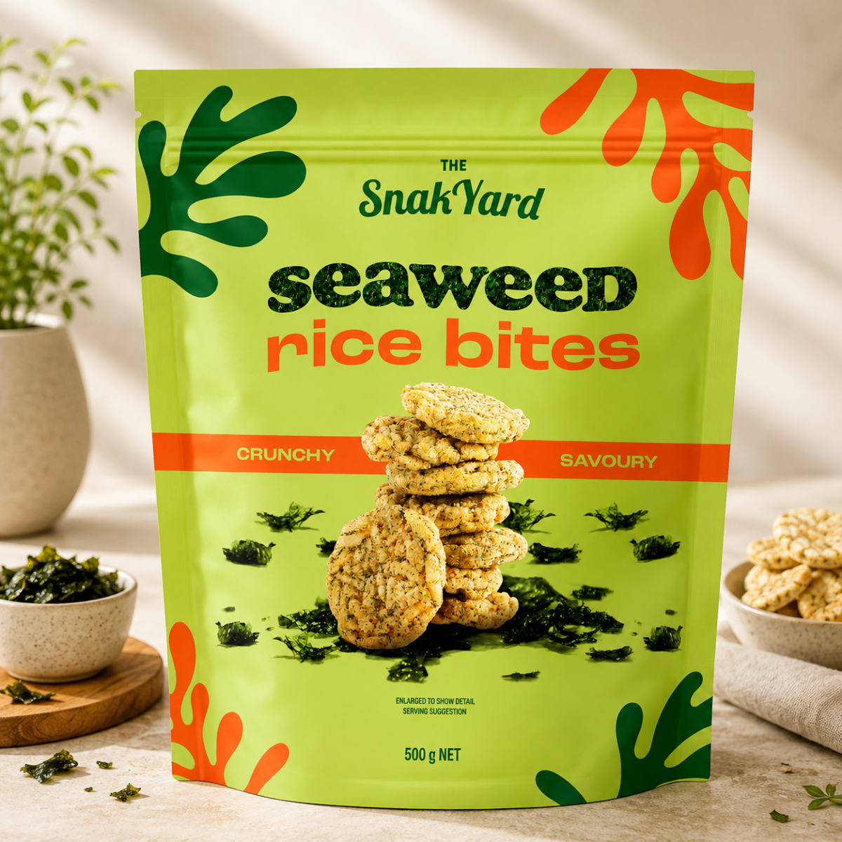 Seaweed Rice Bites, 500g
