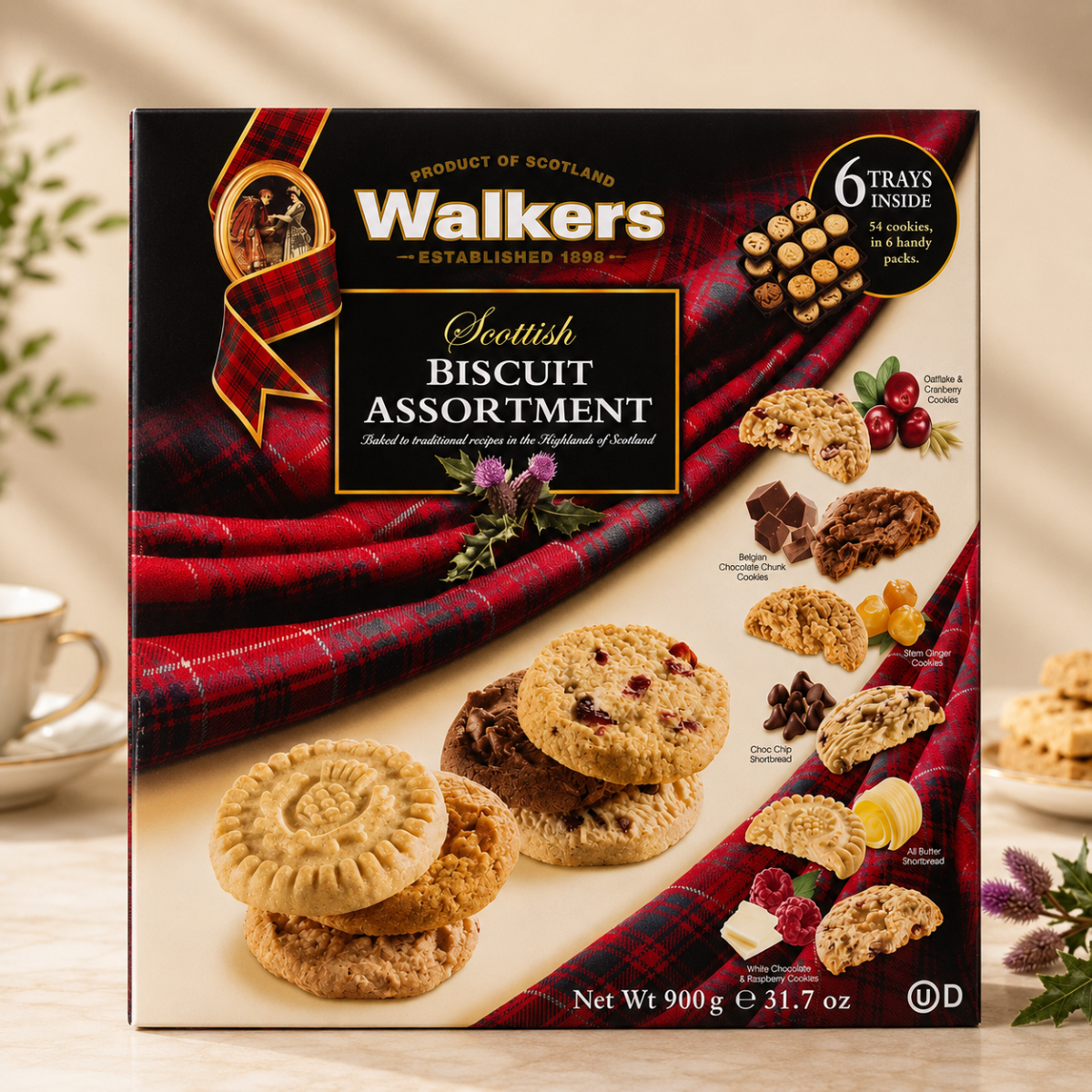 Walkers Scottish Biscuit Assortment, 900g