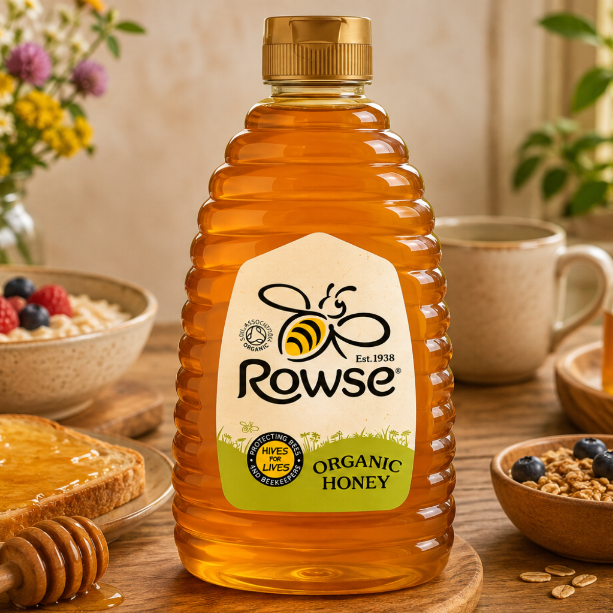 Rowse Organic Honey, 1.36kg