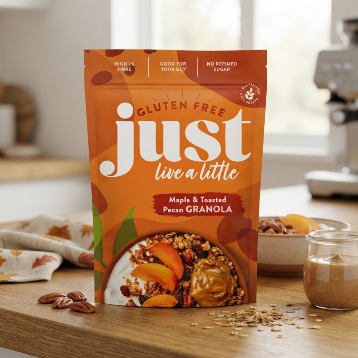 Just Granola Maple and Toasted Pecan Granola, 1.2kg