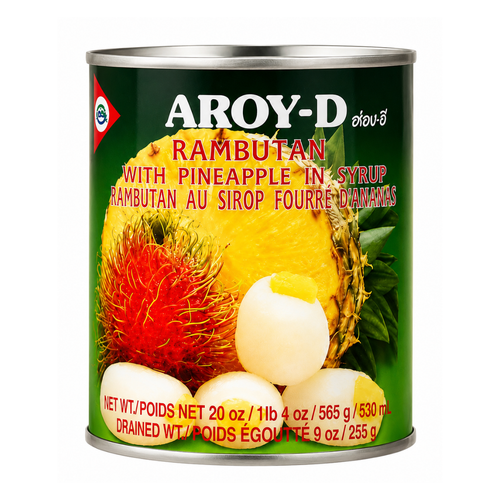 AROY-D Rambutan with Pineapple Syrup 565G