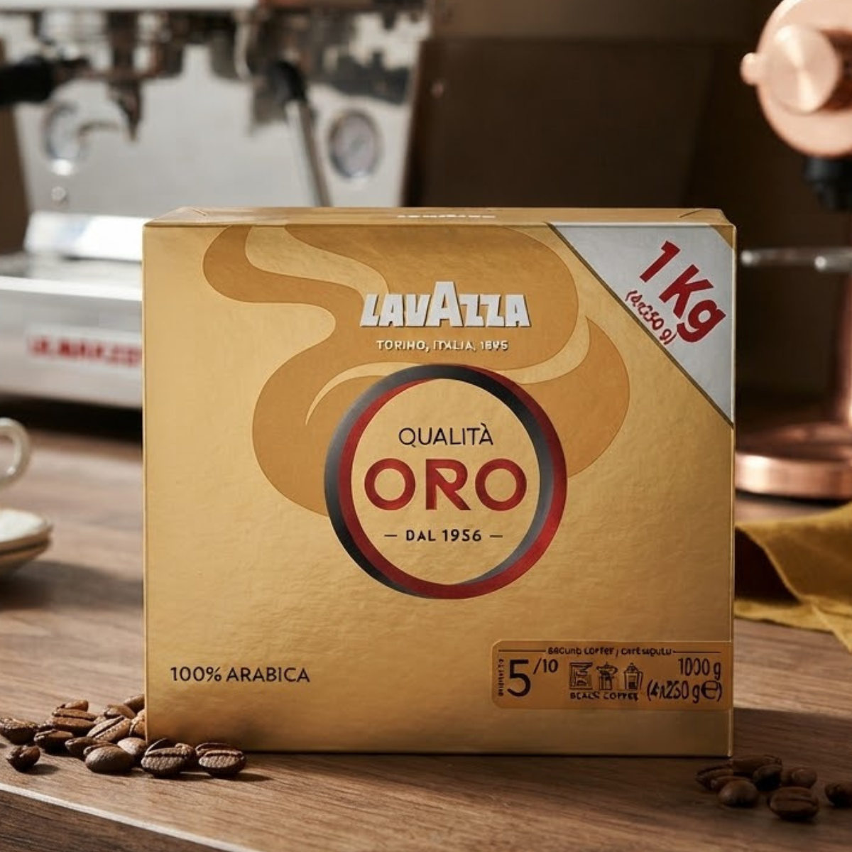Lavazza Qualita Oro Arabica Ground Coffee, 4 x 250g