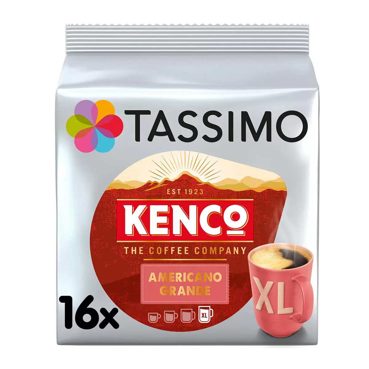 Tassimo Kenco Americano Grande XL Coffee Pods, 80 Servings