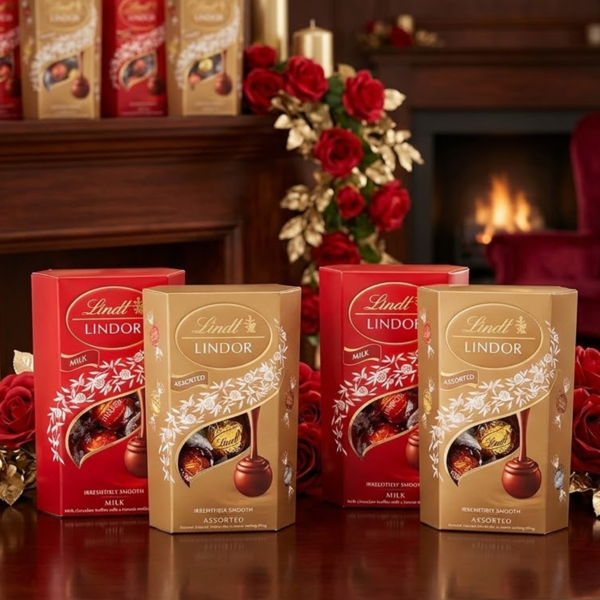 Lindt Lindor Chocolate Truffles, 4 x 200g