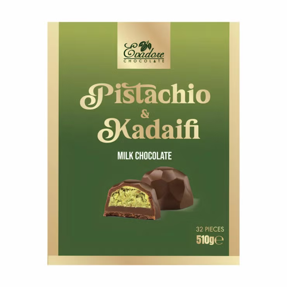 Evadore Pistachio & Kadaifi Milk Chocolate Bag, 510g