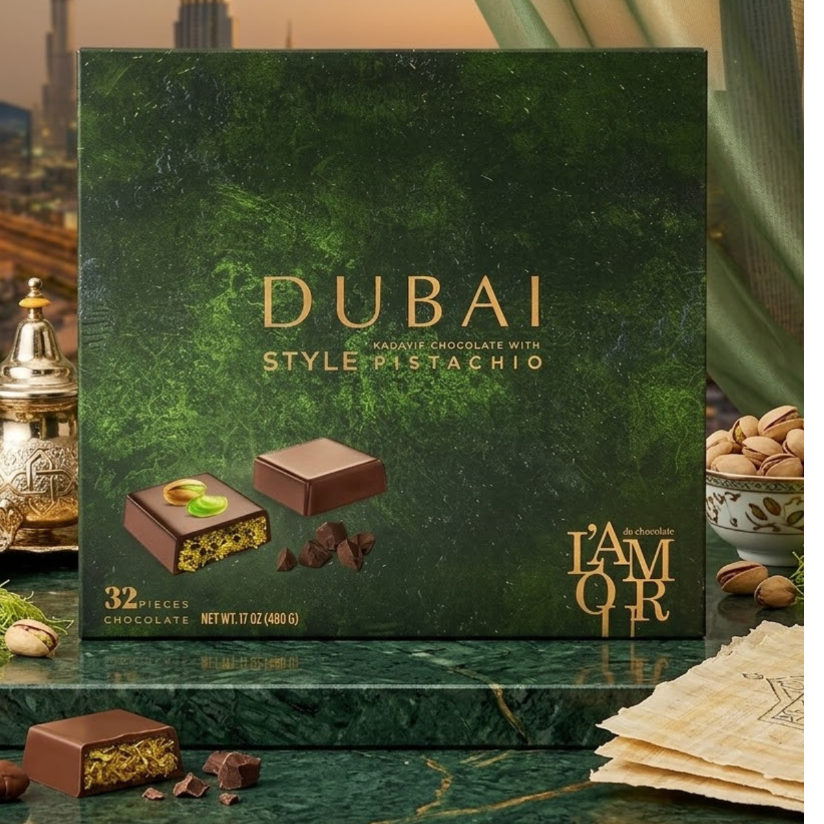 L'amour Du Chocolate Dubai Style Chocolate, 500g