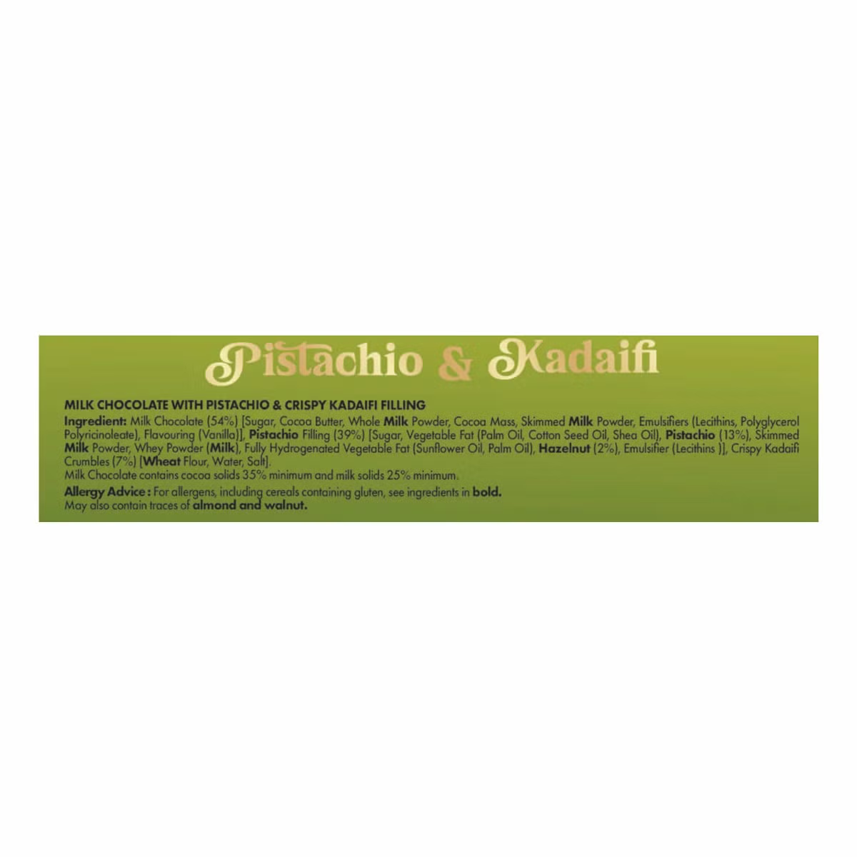 Evadore Pistachio & Kadaifi Milk Chocolate Bag, 510g