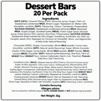 Dessert Bars 20 Per Pack