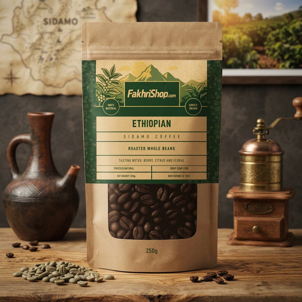 Ethiopian Sidamo Roasted Coffee Beans 250g