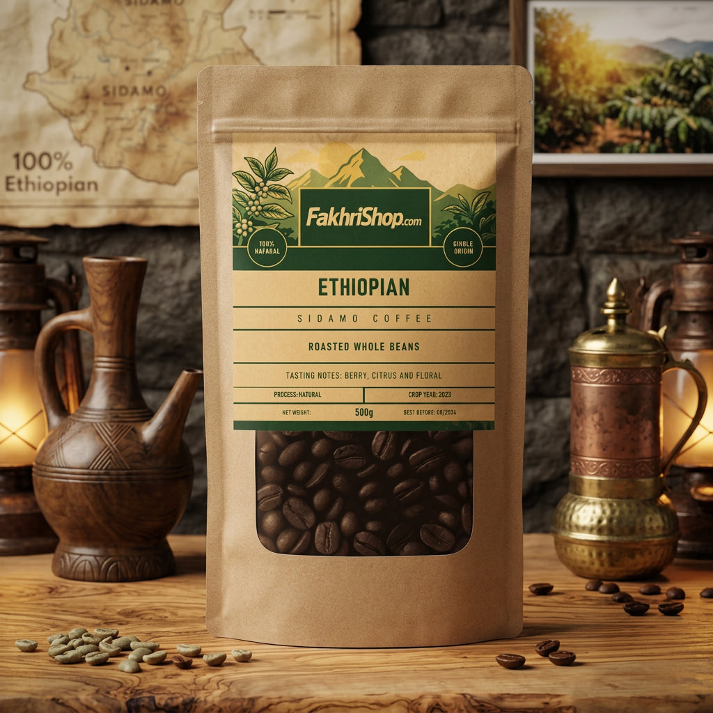 Ethiopian Sidamo Roasted Coffee Beans 500g