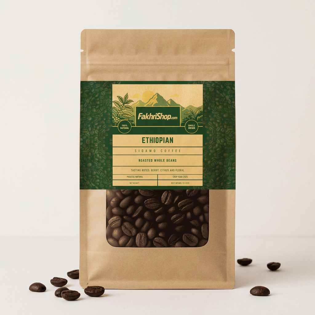 Ethiopian Sidamo Roasted Coffee Beans 500g
