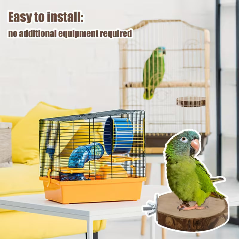 Fakhri 8pcs Apple Branch Wooden Bird Perch Set for Parrots & Small Birds