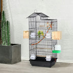 Fakhri 99 cm Tall Metal Parrot Cage Birdcage w/Swing