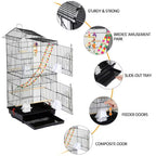 Fakhri 99 cm Tall Metal Parrot Cage Birdcage w/Swing