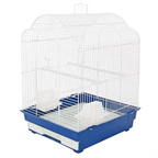 Fakhri Arched Roof Small Bird Travel Cage Blue 41 x 35.5 x 54cm
